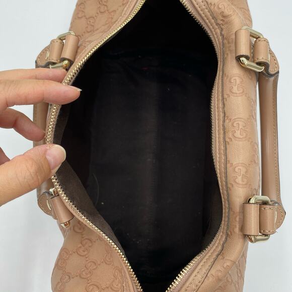 Gucci Dusty Pink Guccissima Leather Medium Joy Boston Bag Top Handle - Picture 5 of 16